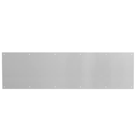 Prime-Line Door Kick Plate, 10 in. x 34 in., Satin Nickel Aluminum Single Pack MP4839